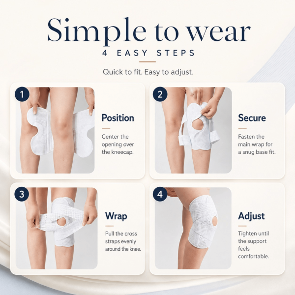 Unilva Meniscus Support Knee Brace with Side Stabilizers - Image 7