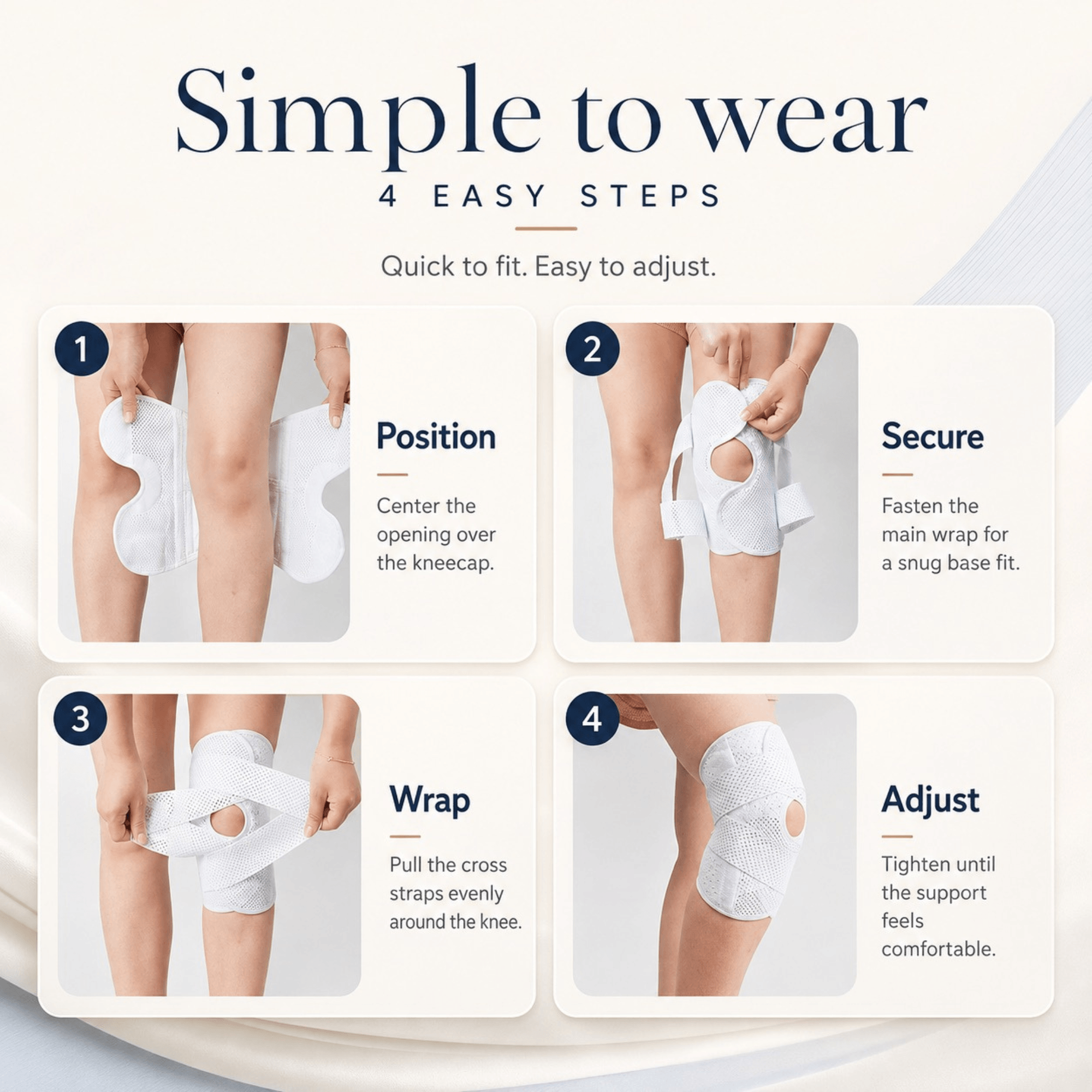 Unilva Meniscus Support Knee Brace with Side Stabilizers - Image 7