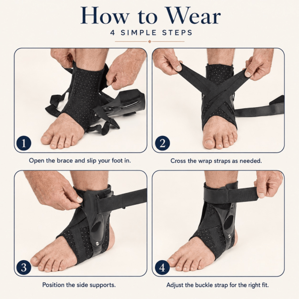Unilva Stabilizing Ankle Brace with Side Supports - Image 8