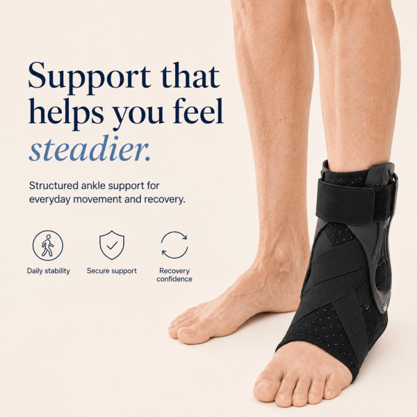 Unilva Stabilizing Ankle Brace with Side Supports - Image 2