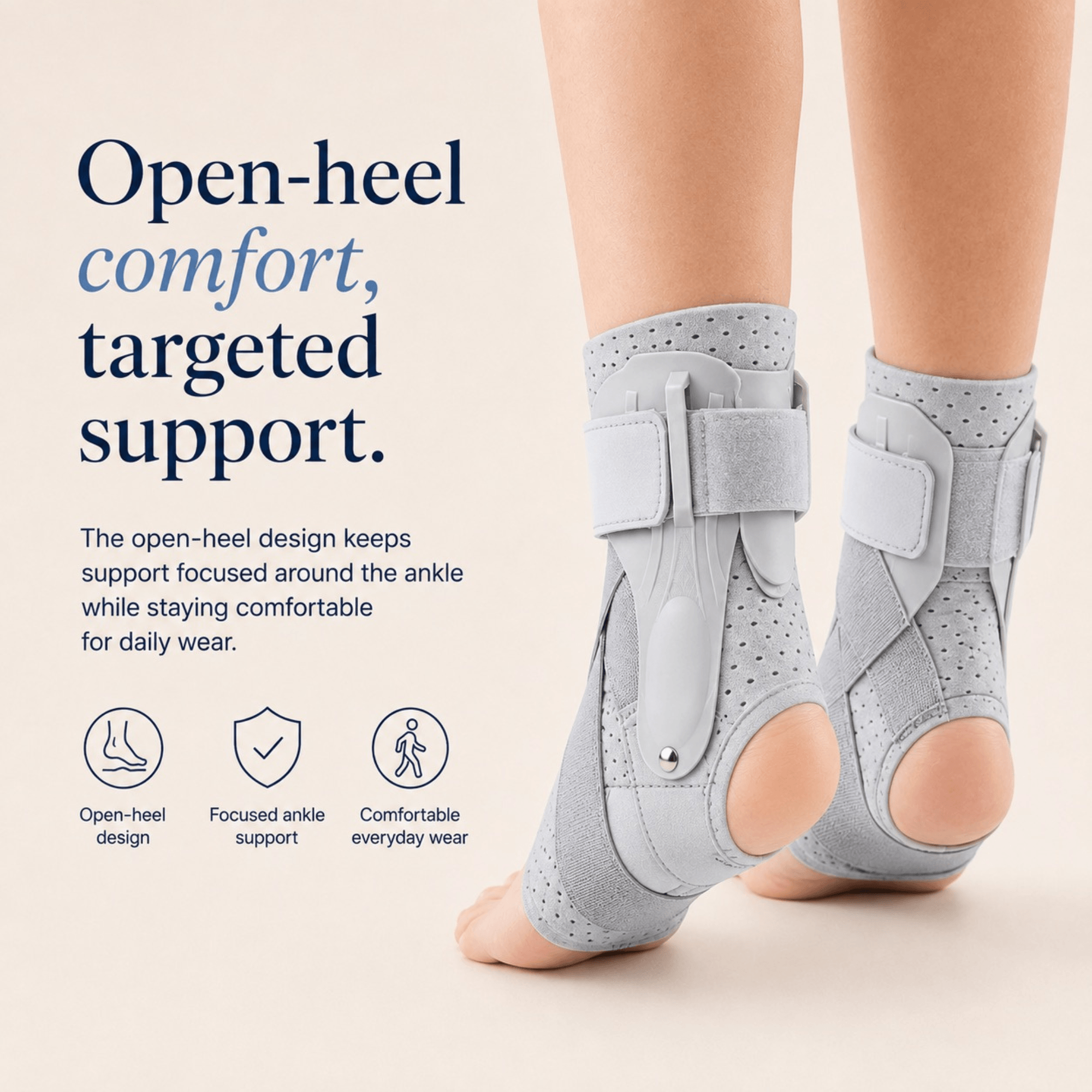Unilva Stabilizing Ankle Brace with Side Supports - Image 4