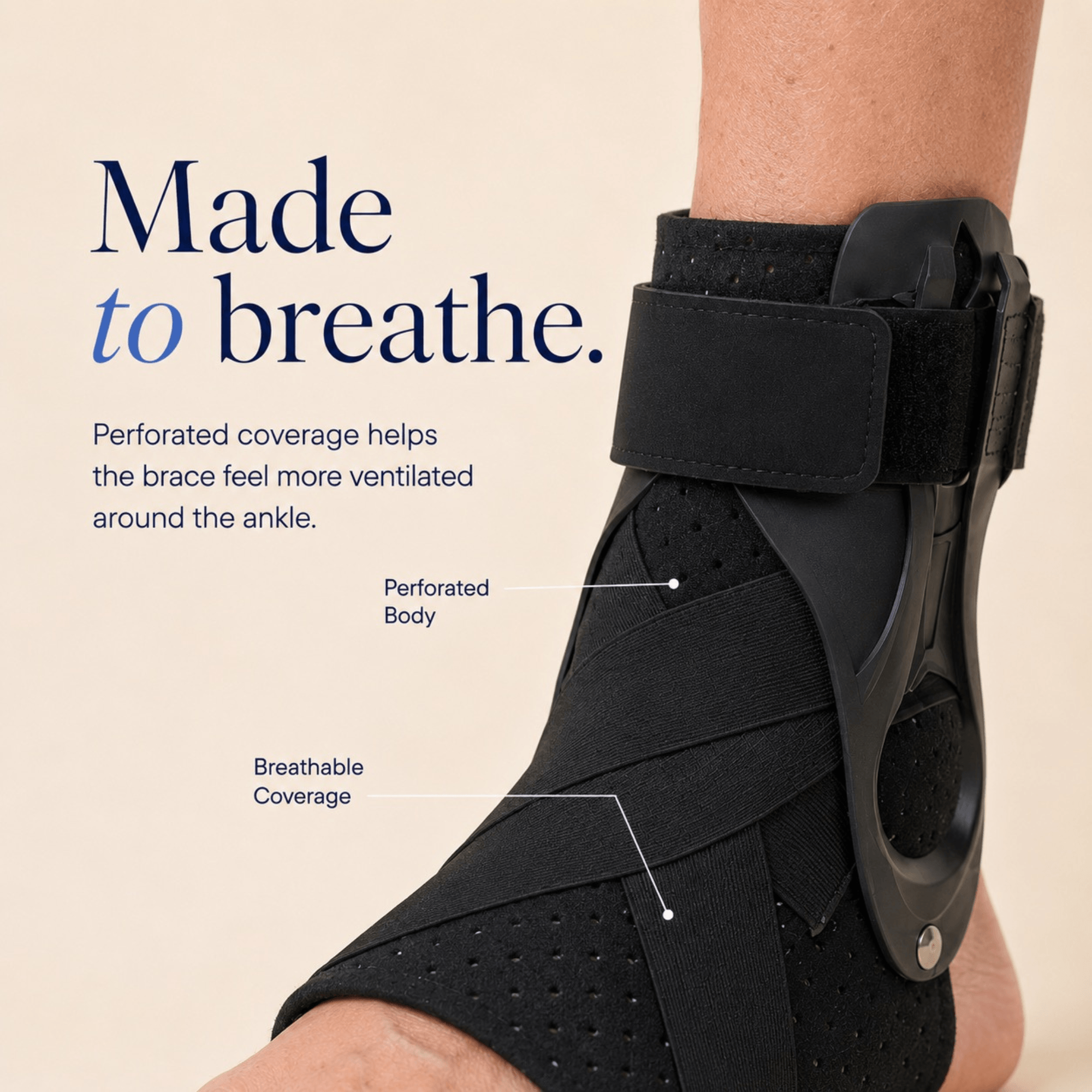 Unilva Stabilizing Ankle Brace with Side Supports - Image 5