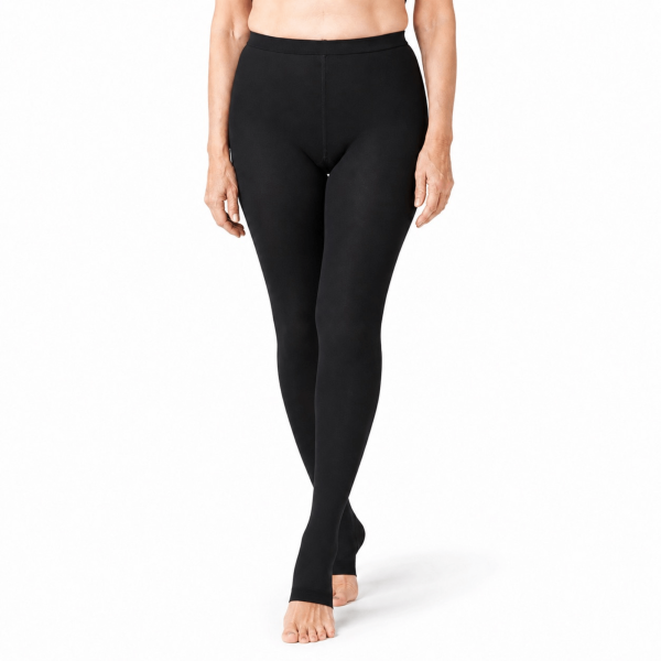 Unilva Women's Waist-High Open-Toe Compression Pantyhose