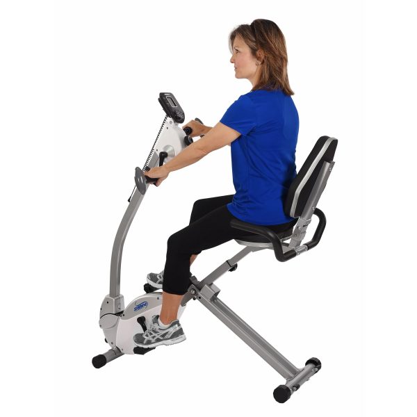 Stamina Recumbent Exercise Bike with Upper Body Exerciser - Image 2