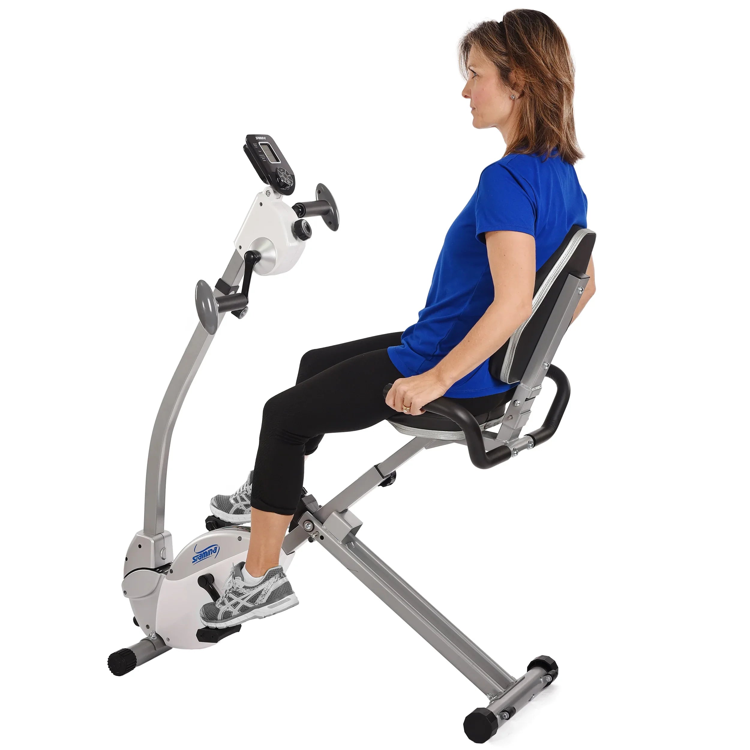 Stamina Recumbent Exercise Bike with Upper Body Exerciser - Image 3
