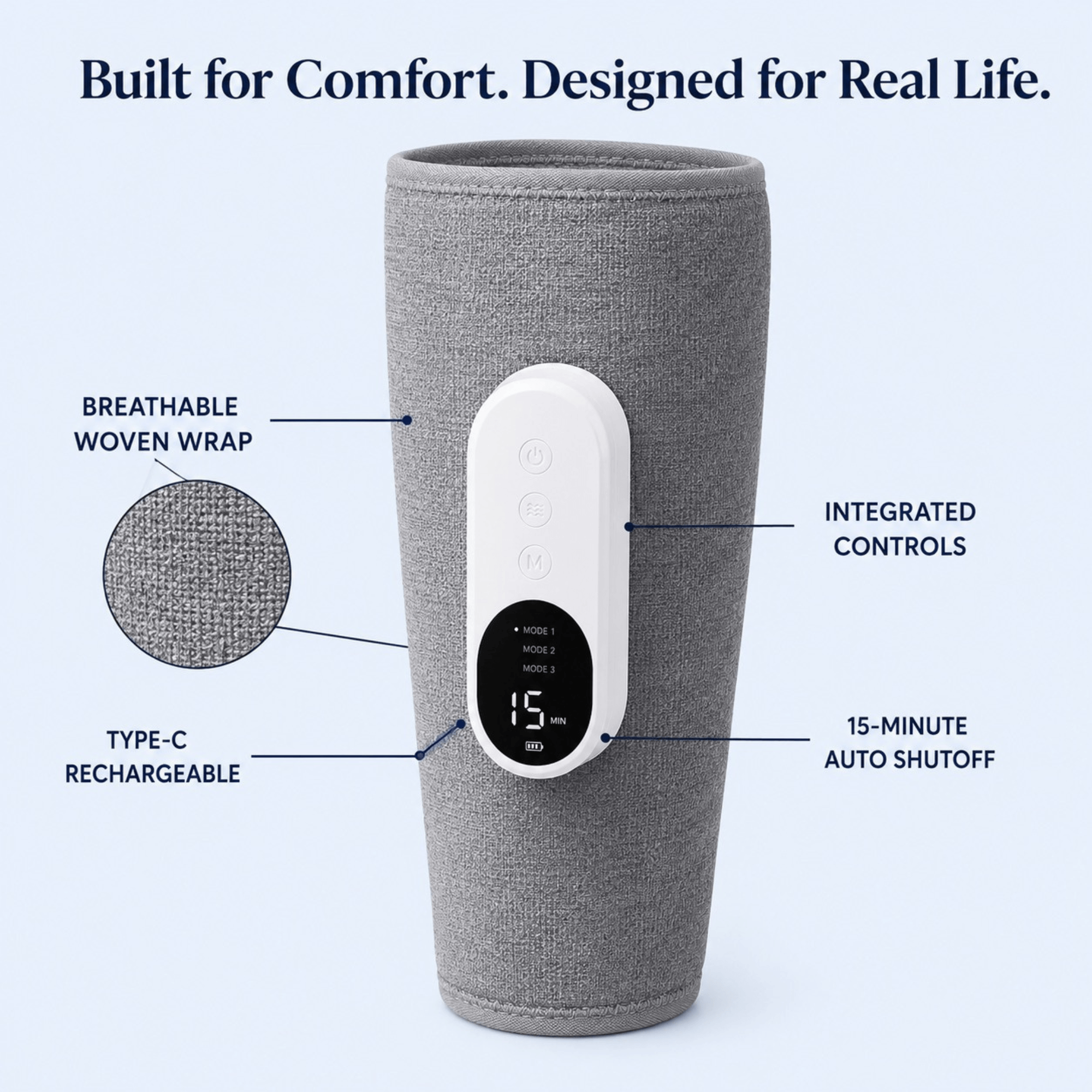 Wireless Air Compression Leg Massager for Heavy Legs & Swollen Ankles - Image 3