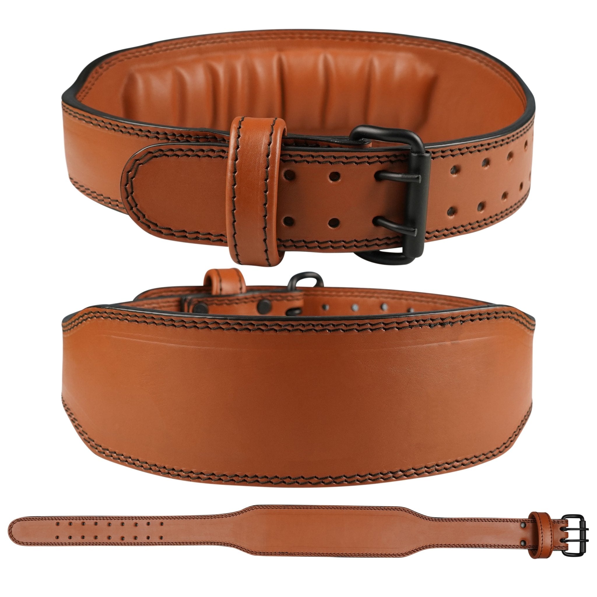 Ironhide Double Prong Leather Weightlifting Belt - Image 1
