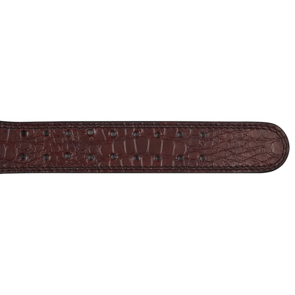 Predator Brown Double Prong Leather Weightlifting Belt - Image 4