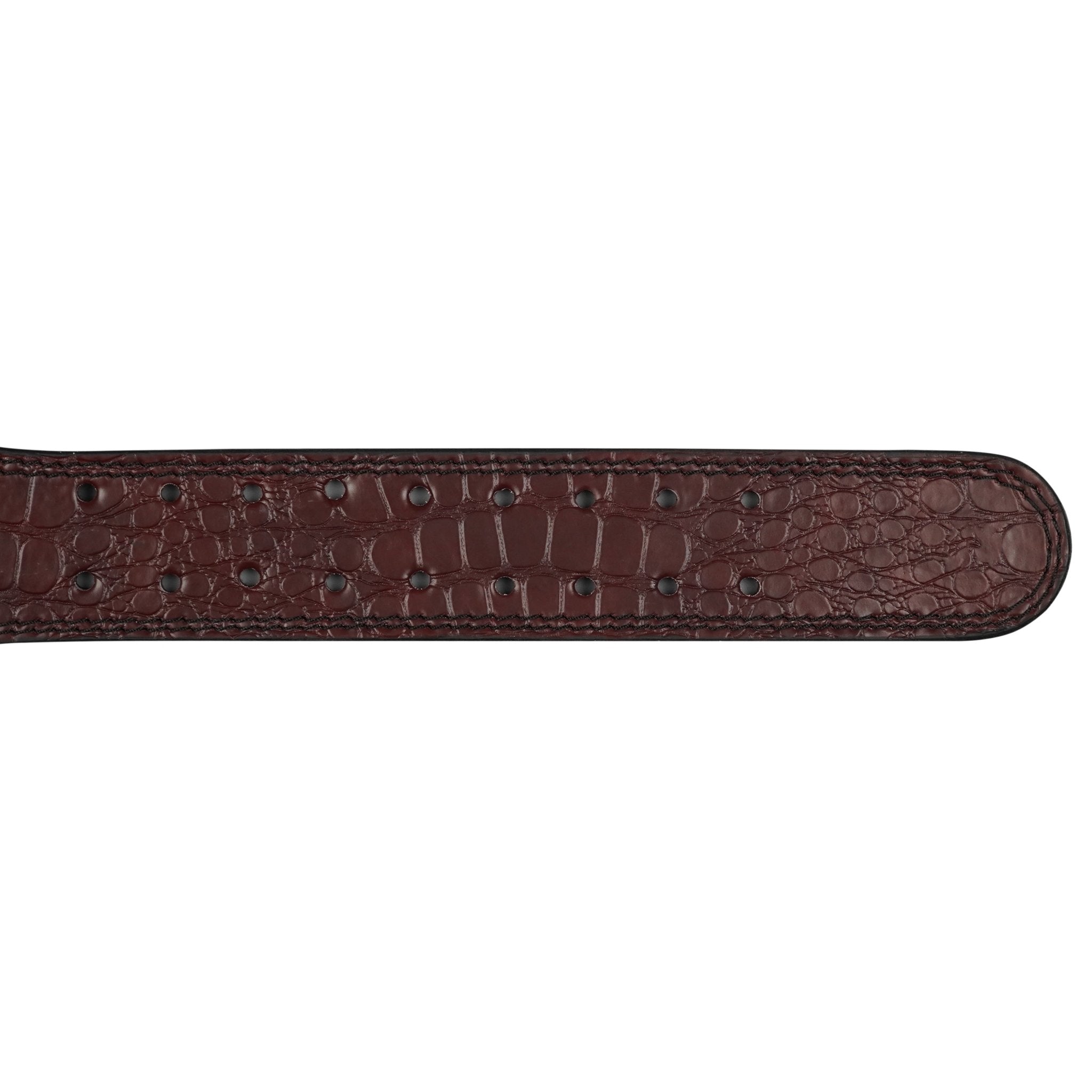 Predator Brown Double Prong Leather Weightlifting Belt - Image 4