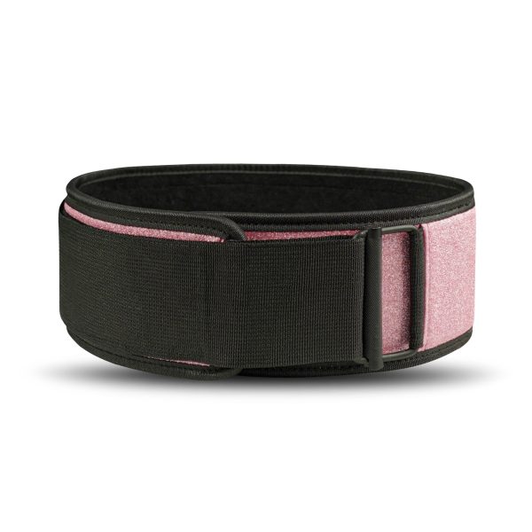 S2 Pro Glitter Nylon Weightlifting Belt - Pink - Image 5