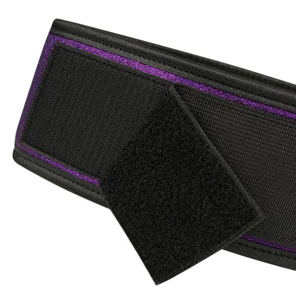 S2 Pro Glitter Nylon Weightlifting Belt - Purple - Image 4