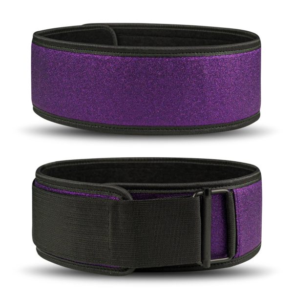 S2 Pro Glitter Nylon Weightlifting Belt - Purple - Image 2