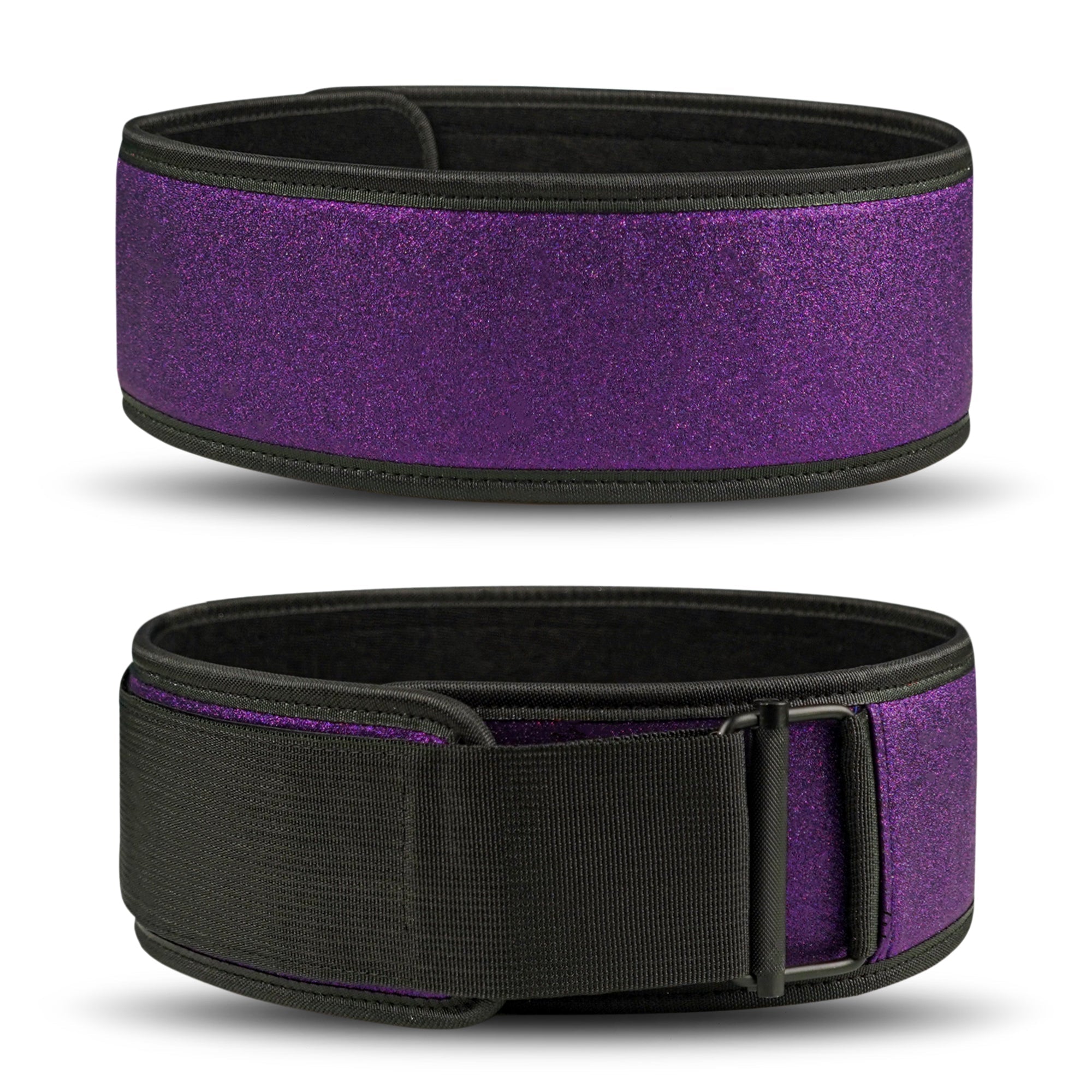 S2 Pro Glitter Nylon Weightlifting Belt - Purple - Image 2