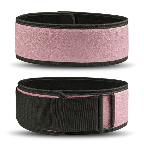 S2 Pro Glitter Nylon Weightlifting Belt - Pink - Image 2