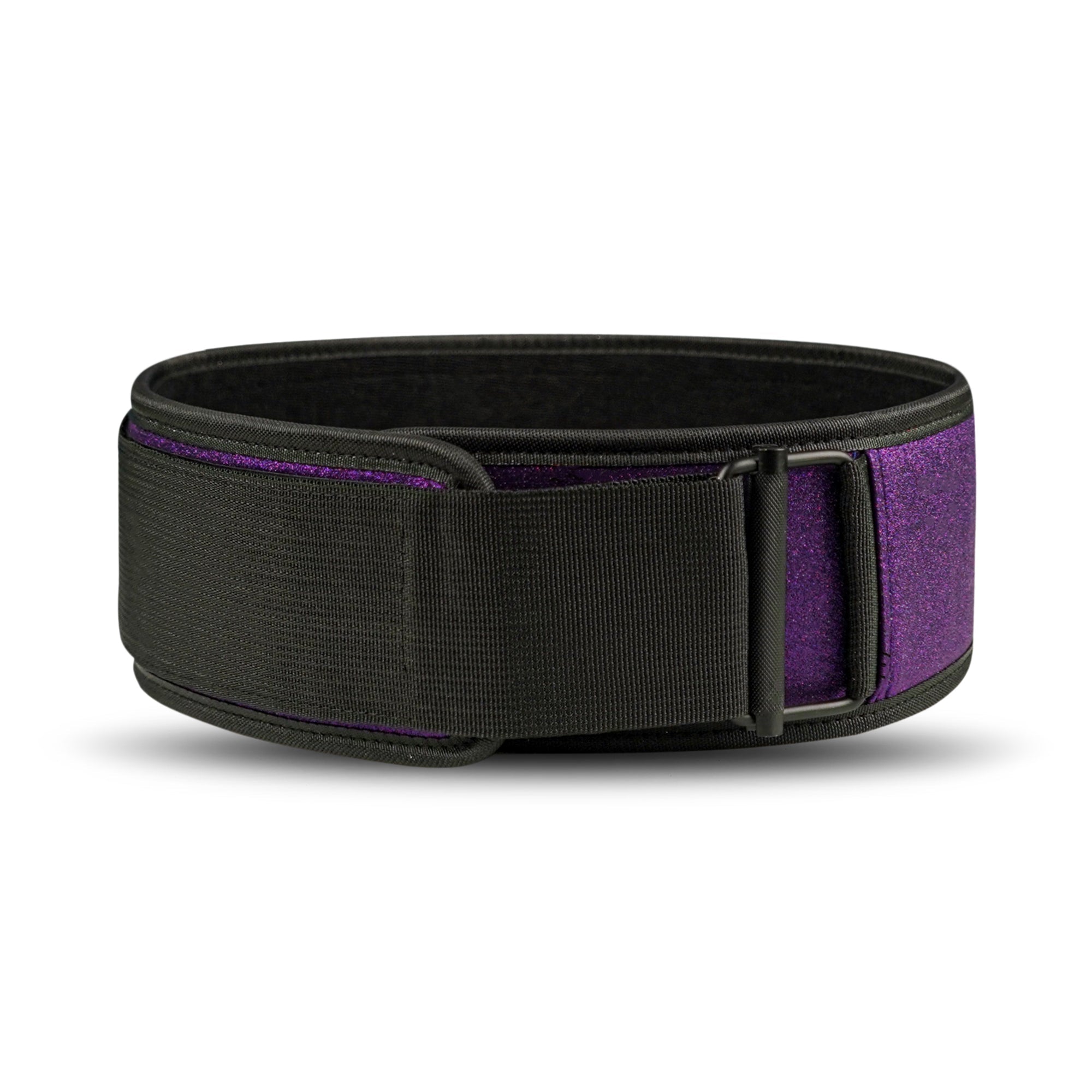 S2 Pro Glitter Nylon Weightlifting Belt - Purple - Image 5