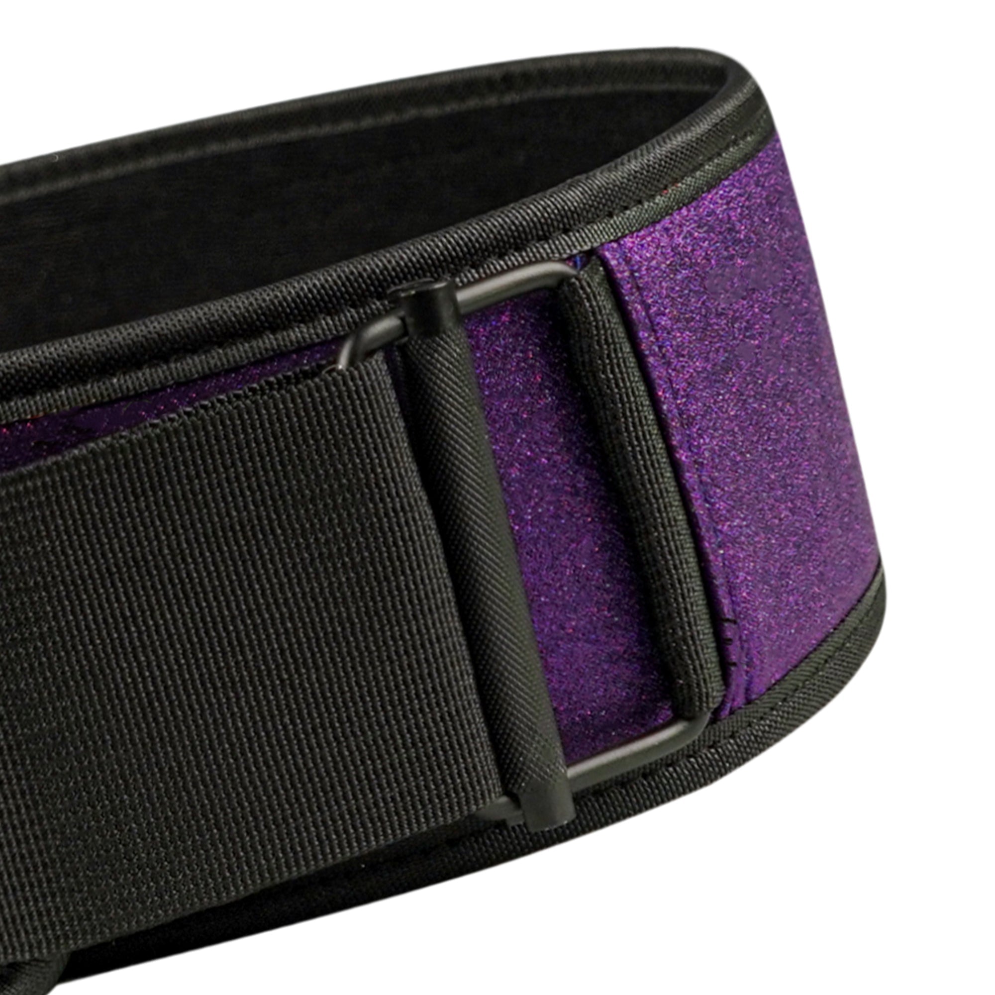 S2 Pro Glitter Nylon Weightlifting Belt - Purple - Image 3
